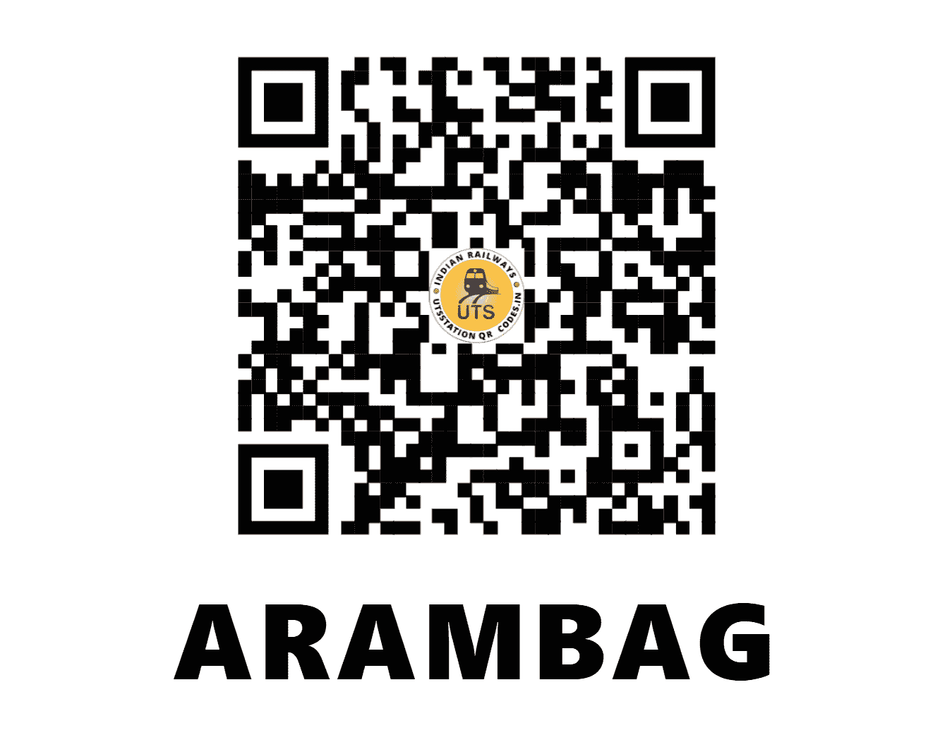 UTS QR Code for ARAMBAG - AMBG (ER - WEST BENGAL)